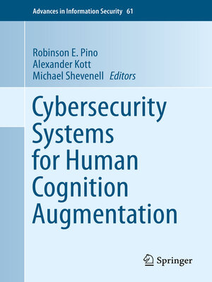 cover image of Cybersecurity Systems for Human Cognition Augmentation